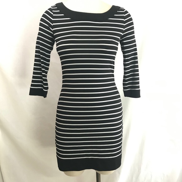 White House Black Market Tunic Top XS Stripe Mini Dress - Picture 8 of 8